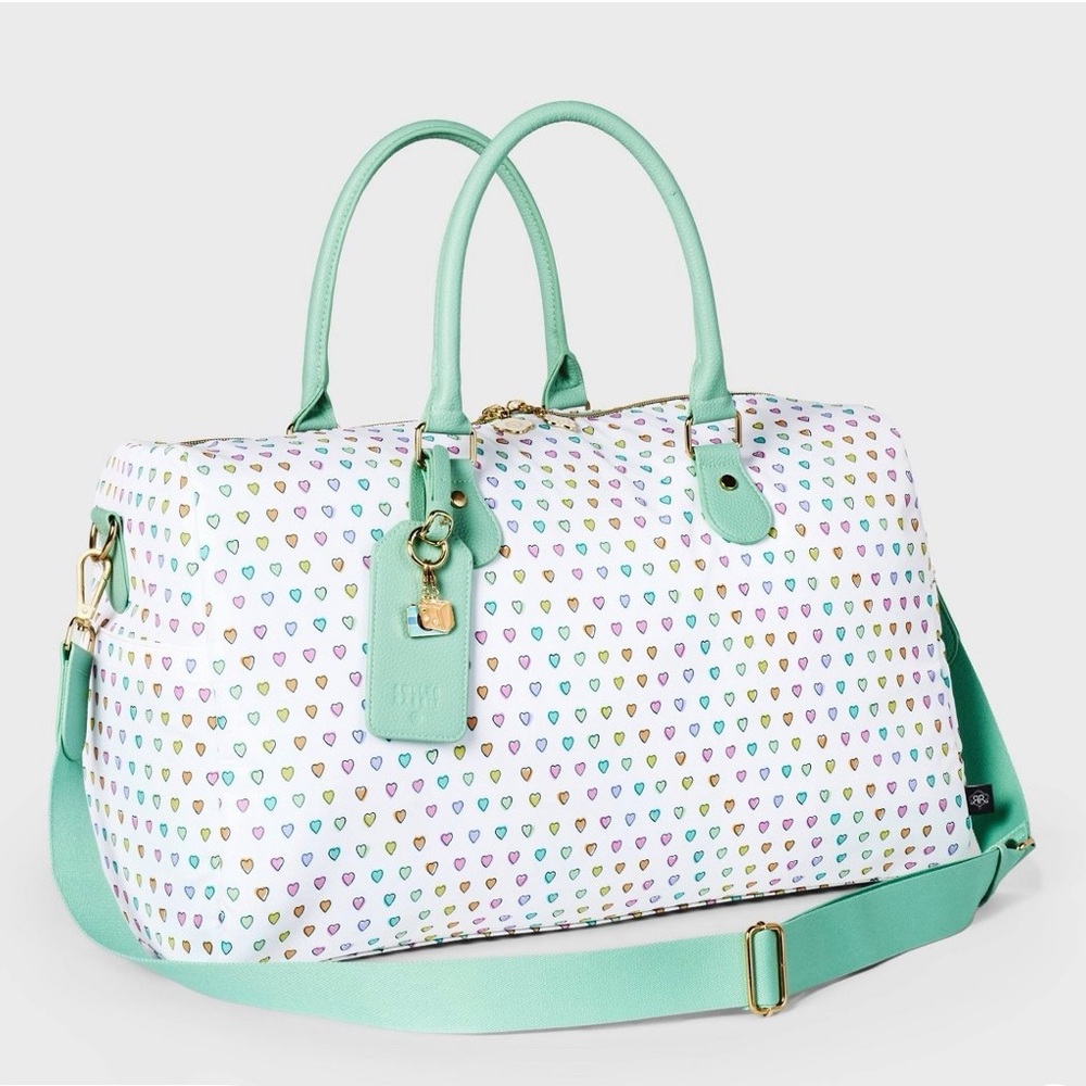 Roller Rabbit Disco Hearts Wave Soft Side Duffel Bag